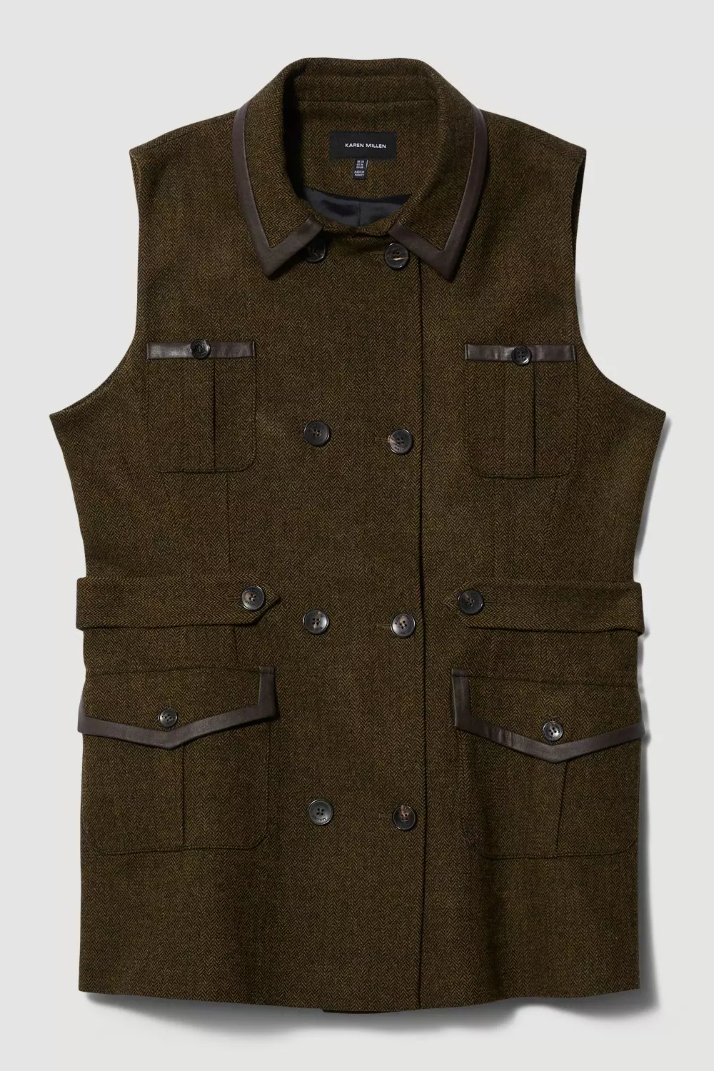 Sleeveless deals tweed jacket